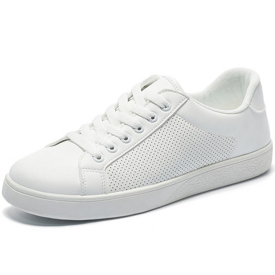 Muške vulkanizirane cipele Proljeće i jesen Ravno dno Vezanje Ležerna moda Protuklizne Mekani potplat Trend Svestrane tenisice Muškarci 2023.