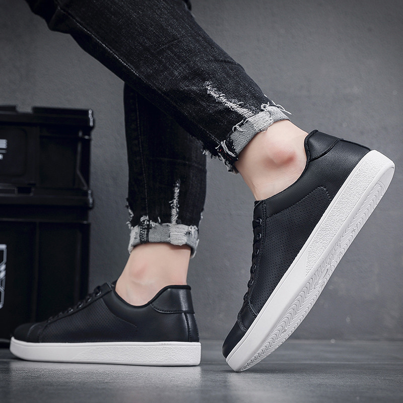 Muške vulkanizirane cipele Proljeće i jesen Ravno dno Vezanje Ležerna moda Protuklizne Mekani potplat Trend Svestrane tenisice Muškarci 2023.