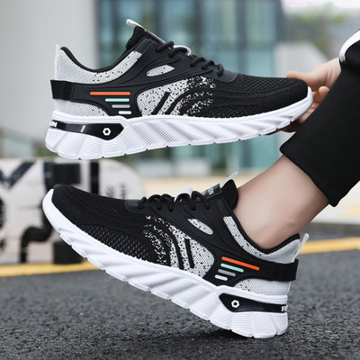 Ανδρικά πάνινα παπούτσια 2023 Νέα ανοιξιάτικα ίσια πλέγματα με κορδόνια επάνω Casual outdoor αντιολισθητικά άνετα αναπνέοντα ανδρικά παπούτσια Vulcanize