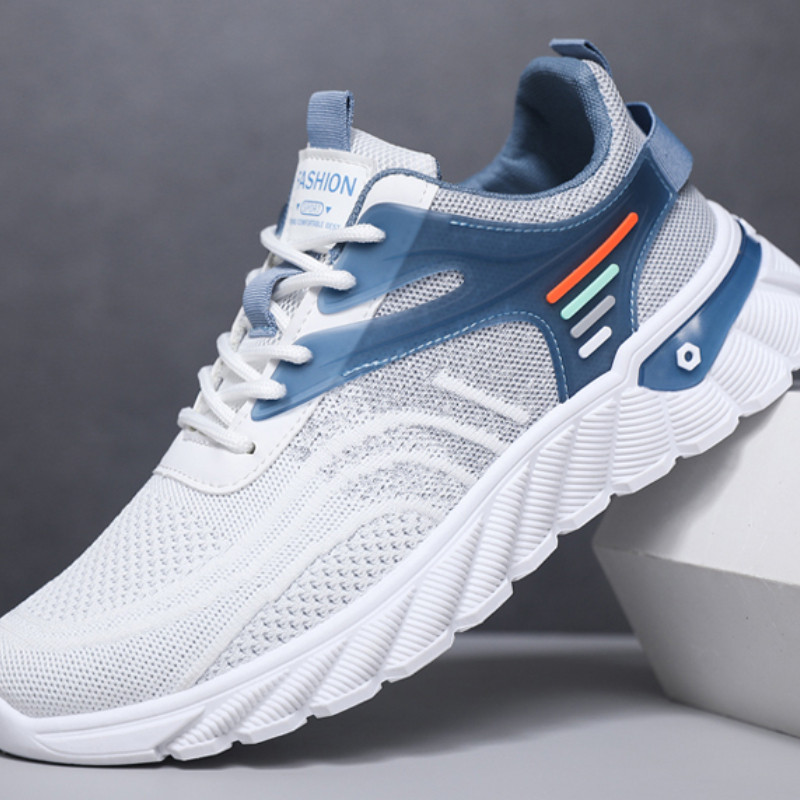 Ανδρικά πάνινα παπούτσια 2023 Νέα ανοιξιάτικα ίσια πλέγματα με κορδόνια επάνω Casual outdoor αντιολισθητικά άνετα αναπνέοντα ανδρικά παπούτσια Vulcanize