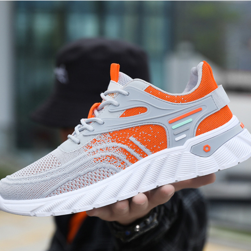 Ανδρικά πάνινα παπούτσια 2023 Νέα ανοιξιάτικα ίσια πλέγματα με κορδόνια επάνω Casual outdoor αντιολισθητικά άνετα αναπνέοντα ανδρικά παπούτσια Vulcanize