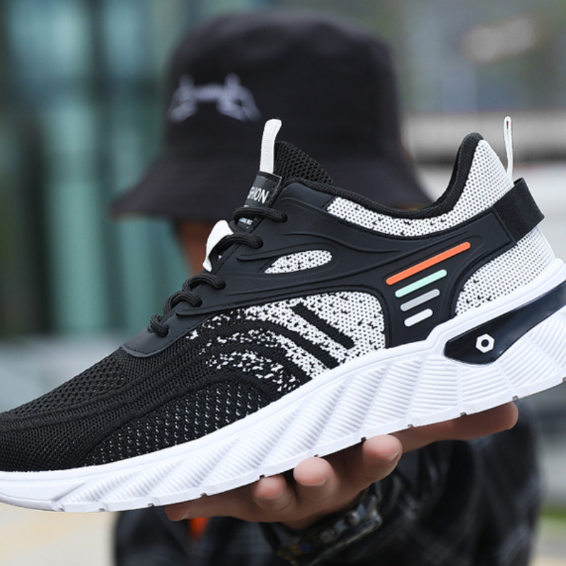 Ανδρικά πάνινα παπούτσια 2023 Νέα ανοιξιάτικα ίσια πλέγματα με κορδόνια επάνω Casual outdoor αντιολισθητικά άνετα αναπνέοντα ανδρικά παπούτσια Vulcanize