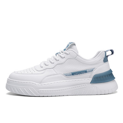 Ανοιξιάτικα ίσια κορδόνια 2023 Casual ανδρικά αθλητικά παπούτσια Μόδας για εξωτερικούς χώρους, αντιολισθητικά, άνετα, μαλακά στο κάτω μέρος, ασπρόμαυρα παπούτσια