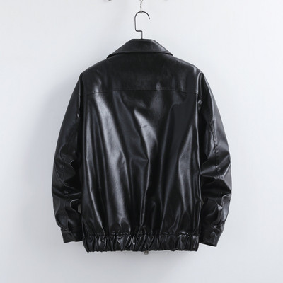 Toamnă 2023, noi jachete din piele pentru bărbați, versiunea coreeană, jachetă din piele pentru motocicletă, subțire, paltoane pentru bărbați PU