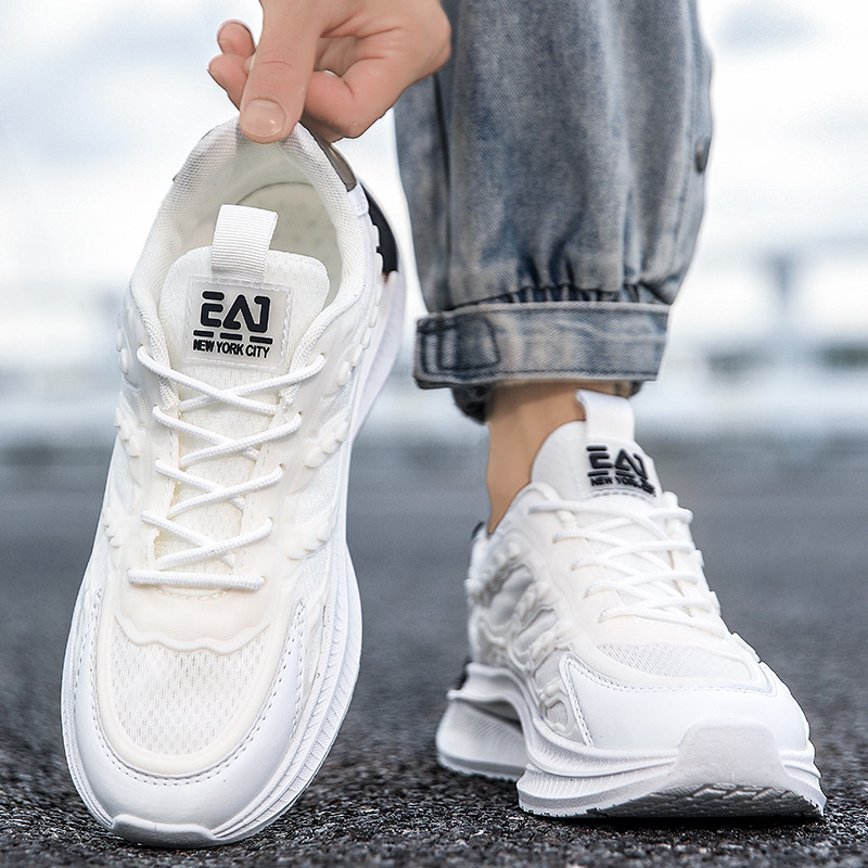 Trend αθλητικά παπούτσια για άντρες, ελαφριά αθλητικά παπούτσια για τρέξιμο εξωτερικού χώρου, Διχτυωτό, αναπνεύσιμο, ανδρικά παπούτσια Zapatos Altos Hombre