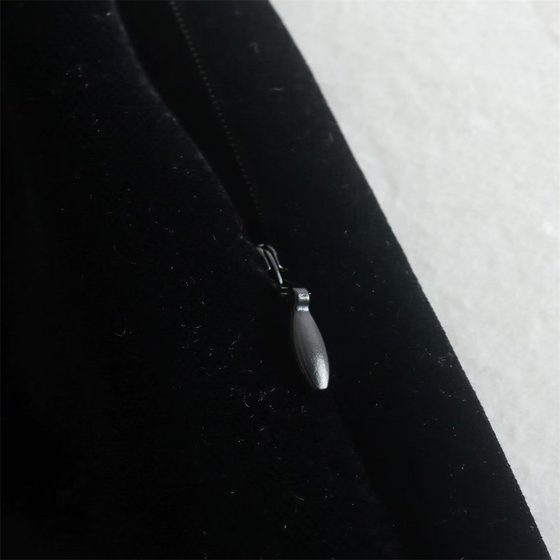 Letná dámska móda, trblietavý dizajn, nepravidelná zamatová mini sukňa, Faldas Mujer, elegantná sukňa na bočný zips