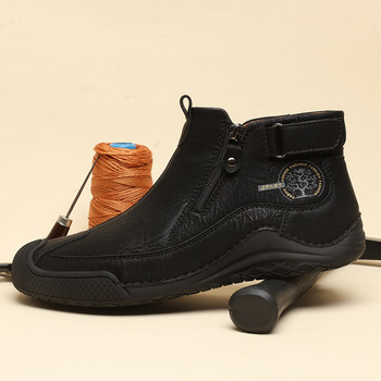 Νέα Oversized Παπούτσια Ανδρικά παπούτσια Μποτάκια με φερμουάρ Χειμερινά Ανδρικά casual Wear Resistant Αντιολισθητικές Κοντές μπότες Ανδρικά παπούτσια