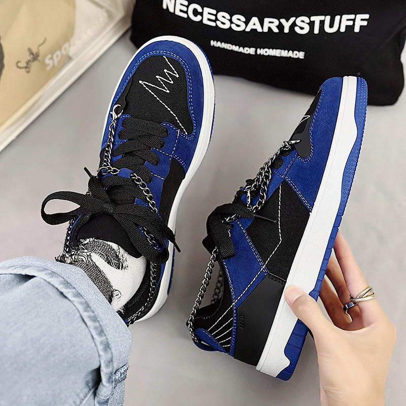 Pánske ležérne topánky Jarné zmiešané farby Plytké tenisky Pánska móda Pánske vulkanizované topánky Ploché topánky Zapatillas Deportivas De Hombres