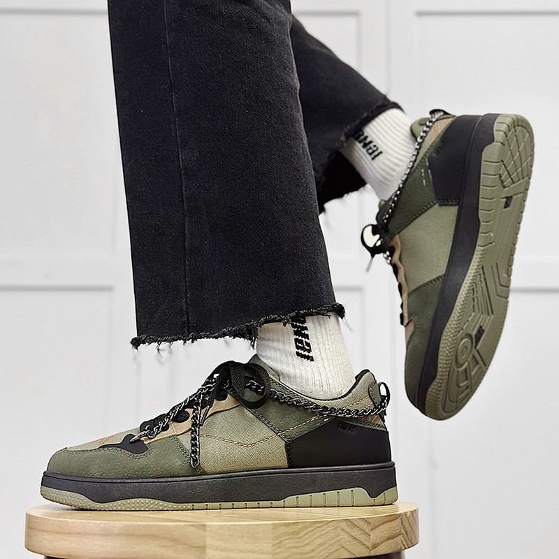 Pánske ležérne topánky Jarné zmiešané farby Plytké tenisky Pánska móda Pánske vulkanizované topánky Ploché topánky Zapatillas Deportivas De Hombres