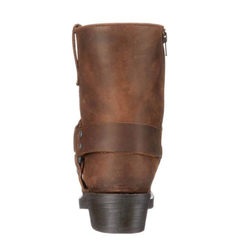 Retro kaubojiški batai vyriški, vakariniai batai vidurio blauzdos viduriui, mišrios lyties odiniai batai, vyriški batai, žieminiai riterio batai, batai 48 dydis