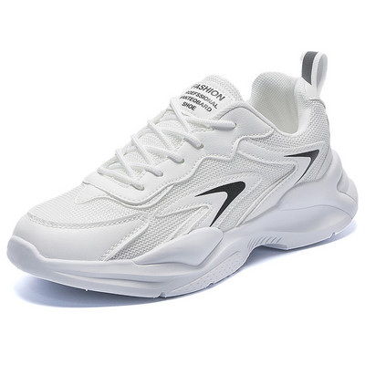 Pantofi de sport pentru bărbați 2023, plasă, cu șireturi, modă în aer liber, anti-alunecare, confortabil, fund moale, solid, puțin adânc, pantofi vulcanizați pentru bărbați