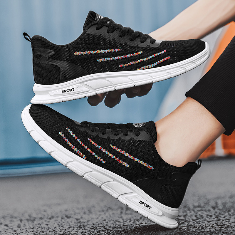 Pantofi ocazional pentru bărbați Pantofi pentru bărbați, pantofi sport, solidi, la modă, cu plasă, de sus, anti-alunecare, pantofi de bărbați, pantofi pentru bărbați.