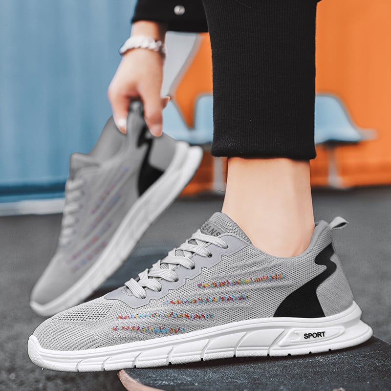 Pantofi ocazional pentru bărbați Pantofi pentru bărbați, pantofi sport, solidi, la modă, cu plasă, de sus, anti-alunecare, pantofi de bărbați, pantofi pentru bărbați.