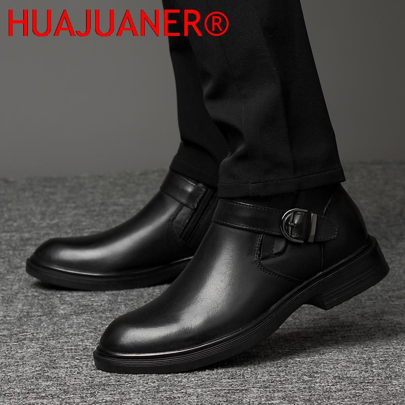 Zimske visokokvalitetne kožne čizme Debeli kožni potplat Chelsea muške čizme Crne poslovne svečane čizme Krokodilski uzorak Ležerne čizme