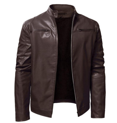 Pánske červené kožené bundy, steampunk vintage čierny zips z umelej kože, vrchné oblečenie pre motocyklistov, vetrovka pre bombery, veľkosť M-5XL