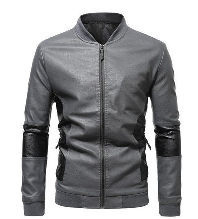 Pánske červené kožené bundy, steampunk vintage čierny zips z umelej kože, vrchné oblečenie pre motocyklistov, vetrovka pre bombery, veľkosť M-5XL