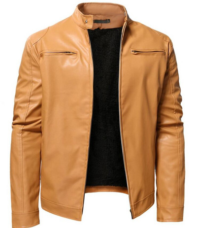 Pánske červené kožené bundy, steampunk vintage čierny zips z umelej kože, vrchné oblečenie pre motocyklistov, vetrovka pre bombery, veľkosť M-5XL