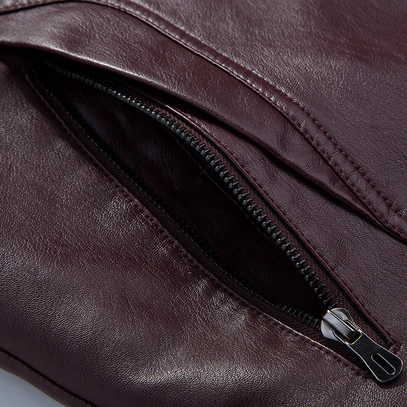 Zimska kožna jakna od -20 stupnjeva, muška debela topla PU umjetna koža, muška vjetrovka, kaput od flisa s kapuljačom, muške motociklističke jakne