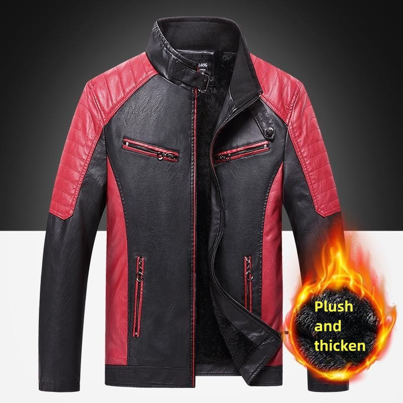 Tanka proljetna i jesenska ležerna muška kožna odjeća Modna spojena motociklistička retro kožna jakna Muška odjeća