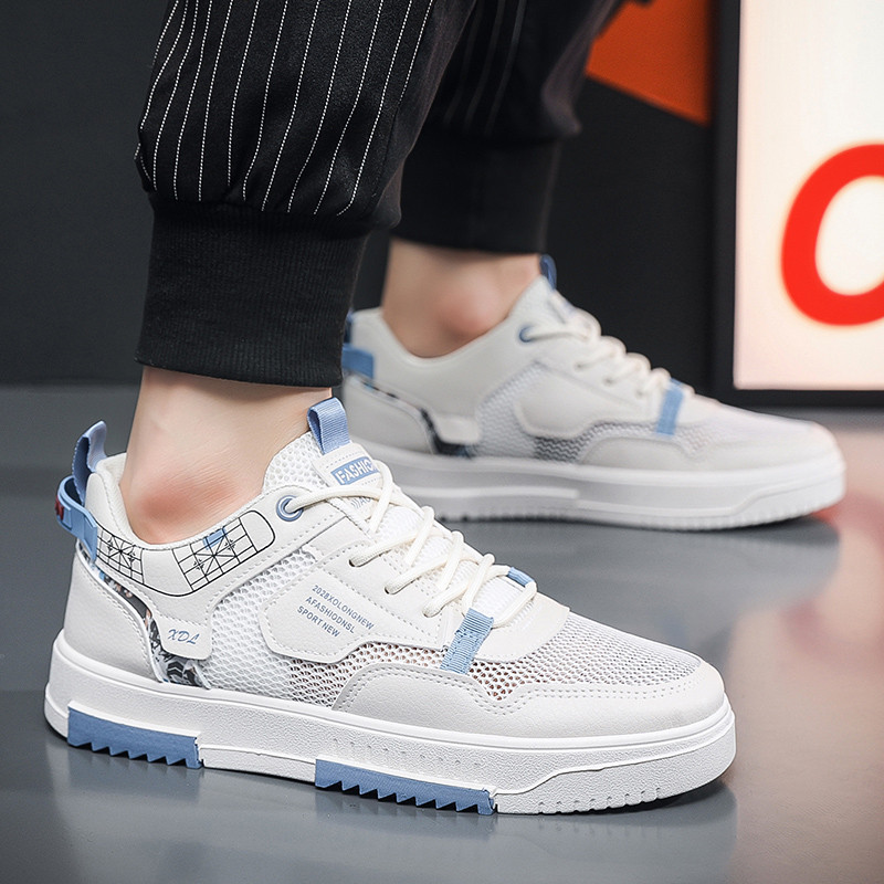 Proljeće 2023. Mrežaste debele donjice na vezanje, ležerne, moderne, neklizajuće, udobne mekane donjice, svestrani trend muških tenisica