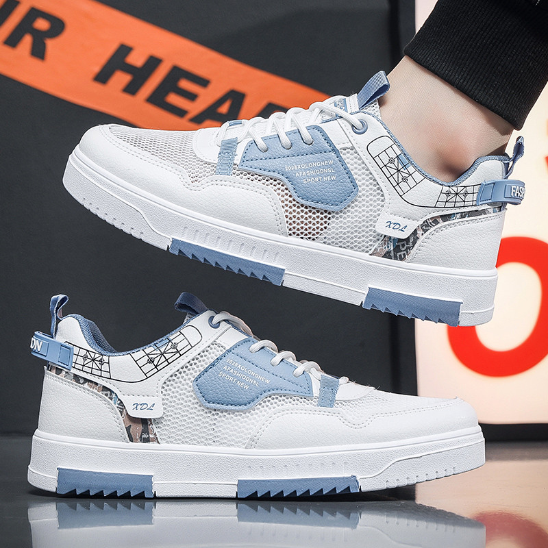 Proljeće 2023. Mrežaste debele donjice na vezanje, ležerne, moderne, neklizajuće, udobne mekane donjice, svestrani trend muških tenisica