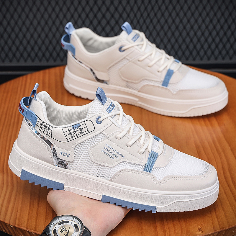 Proljeće 2023. Mrežaste debele donjice na vezanje, ležerne, moderne, neklizajuće, udobne mekane donjice, svestrani trend muških tenisica