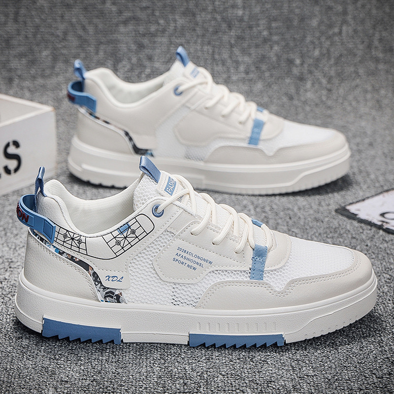 Proljeće 2023. Mrežaste debele donjice na vezanje, ležerne, moderne, neklizajuće, udobne mekane donjice, svestrani trend muških tenisica