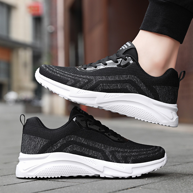 Fashion Ανδρικά αθλητικά παπούτσια 2023 Mesh Casual Παπούτσια Lac-up Αναπνεύσιμα ελαφριά αθλητικά παπούτσια περπατήματος Ανδρικά παπούτσια Μέγεθος Zapatos De Dama