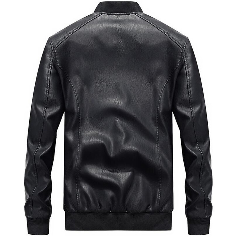 Pánska kožená bunda na motorku, módny kabát, motorkársky zips, PU kožené bundy, jeseň/zima, vetrovka, flísový kabát, 4XL