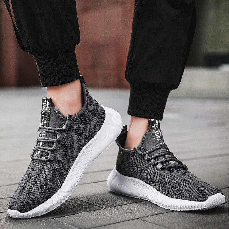 Ανδρικά αθλητικά παπούτσια casual mesh 2023 Νέα παπούτσια για άντρες Αθλητικά παπούτσια με κορδόνια ρηχά, αντιολισθητικά, αναπνέοντα παπούτσια Zapatos De Hombre