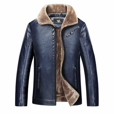 Muške kožne jakne Motociklistička PU jakna Muški baršunasti ležerni kaput Topla robna marka Muška muška jakna Vjetrootporan vanjski kaput