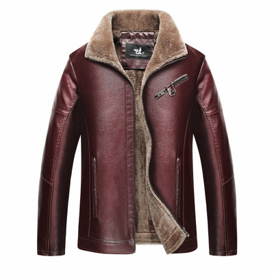 Muške kožne jakne Motociklistička PU jakna Muški baršunasti ležerni kaput Topla robna marka Muška muška jakna Vjetrootporan vanjski kaput