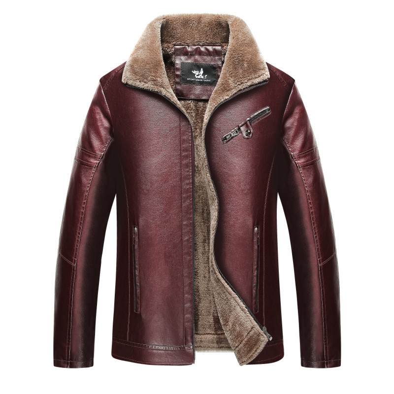Muške kožne jakne Motociklistička PU jakna Muški baršunasti ležerni kaput Topla robna marka Muška muška jakna Vjetrootporan vanjski kaput