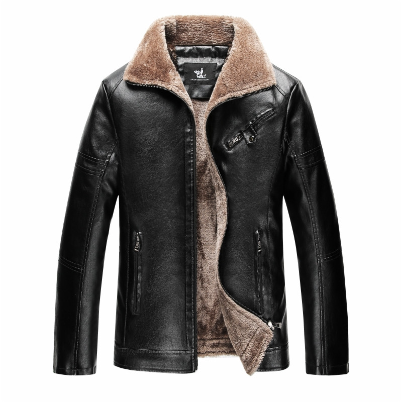Muške kožne jakne Motociklistička PU jakna Muški baršunasti ležerni kaput Topla robna marka Muška muška jakna Vjetrootporan vanjski kaput