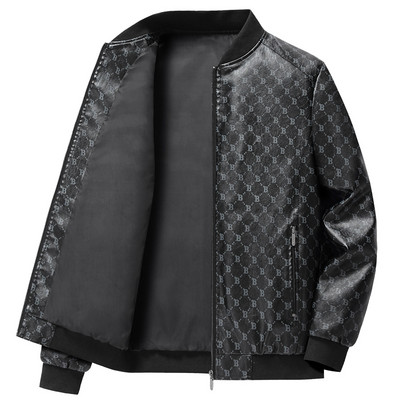 Muška vintage pu kožna jakna 2023 Muška nova biciklistička kožna jakna muški motociklistički lagani bomber kaput proljeće jesen Pu kaput