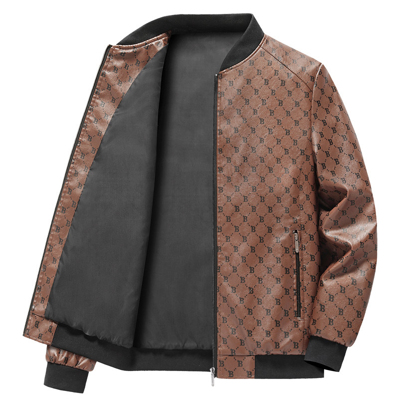 Muška vintage pu kožna jakna 2023 Muška nova biciklistička kožna jakna muški motociklistički lagani bomber kaput proljeće jesen Pu kaput