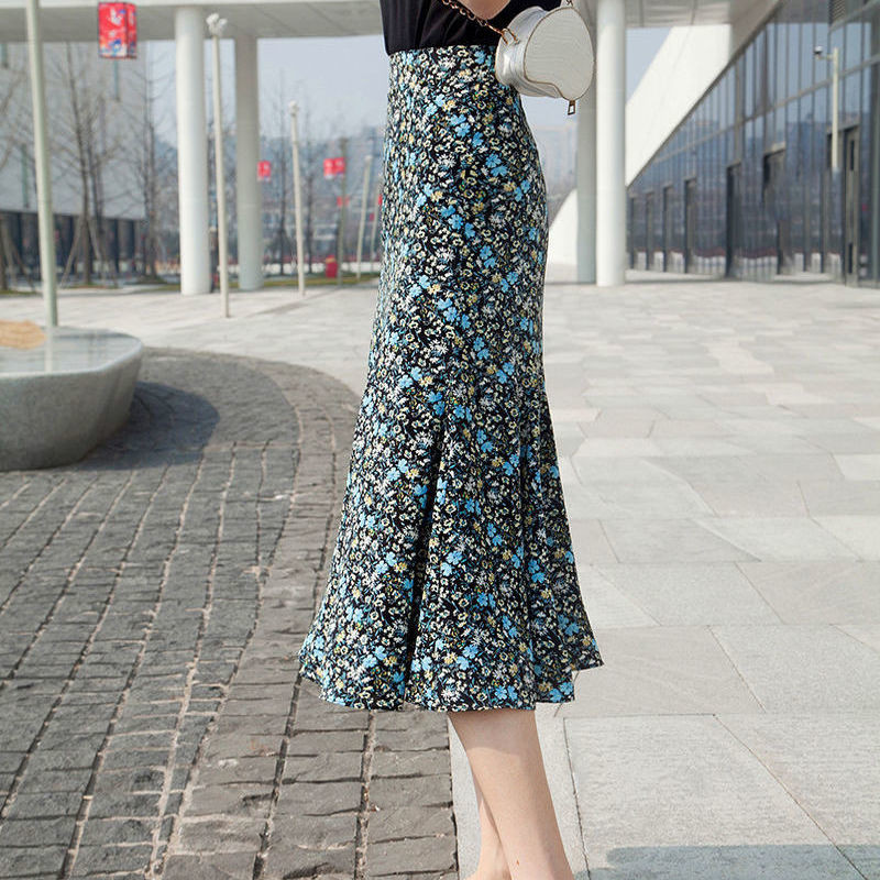 Vasaras vintage ziedu apdruka A-līnijas svārki sievietēm Eleganti, visiem piemēroti pludmales brīvdienu ikdienas modes svārki ar augstu vidukli Sieviešu apģērbi