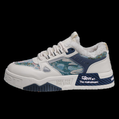 Zimske ravne muške cipele Ležerne vanjske tople baršunaste cipele na vezanje za muškarce Neklizajuće, prozračne, izdržljive Zapatillas De Hombre