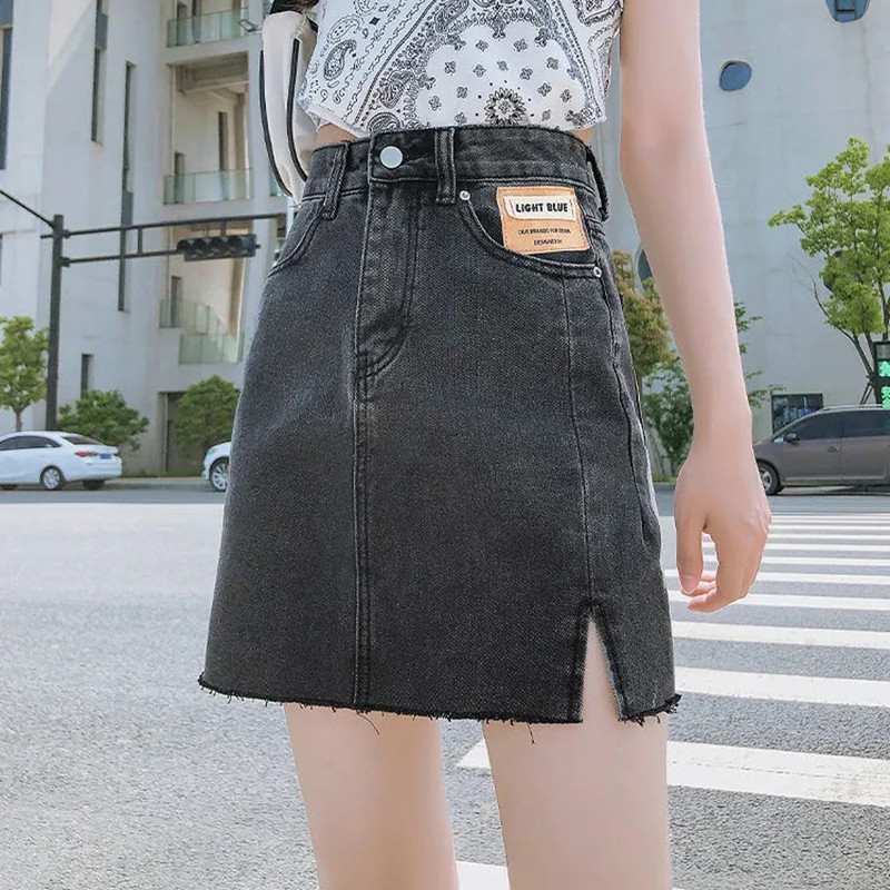 Ženska kratka mini traper suknja s visokim strukom, modne seksi traper suknje 2022