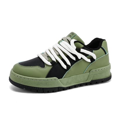 Hrubá podrážka, všestranná, neohrabaná teniska pre mužov 2023, nový trend, sieťovaná šnurovacia priedušná ležérna športová obuv, zvýšená odolnosť