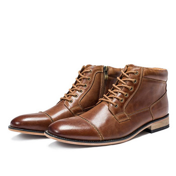 VRYHEID Ανδρικές Μπότες Υψηλής Ποιότητας Κλασικό Casual ψηλά παπούτσια Μόδα Φθινοπωρινό Χειμώνα Chukka Μποτάκι 40-50