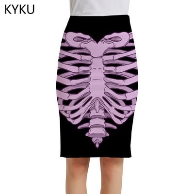 Fuste cu flori de trandafir de marca KYKU Fuste 3d cu flori pentru femei Fuste 3d romantice, elegante, roșii, fuste pentru femei, vară, petrecere cool Nou