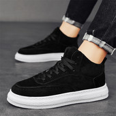 Bărbați pantofi casual pentru bărbați Nou în înaltă pantofi pentru bărbați Pantofi cu platformă cu vârf rotund Pantofi sport la modă respirabili Cele mai vândute în