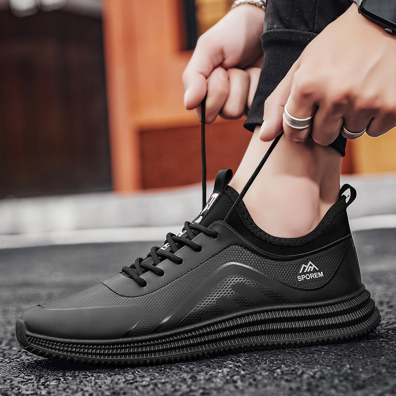 Ανδρικά παπούτσια Casual Flat Lace Up Ανδρικά Παπούτσια Μασίφ ρηχά αθλητικά παπούτσια Ανδρικά Μόδα PU Ανδρικά παπούτσια Vulcanize Zapatos Para Hombres