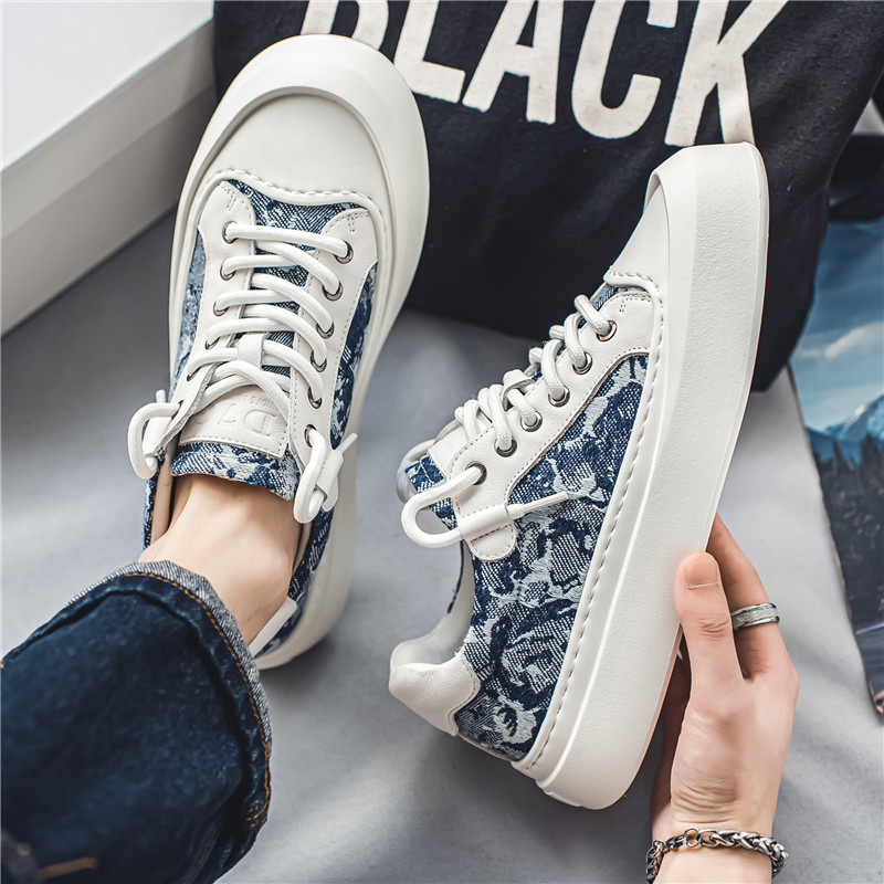 Pánske ležérne plátené topánky, nové jarné, ploché, so šnurovaním, priedušné, módne, vonkajšie, protišmykové, pohodlné, všestranné, pánske topánky