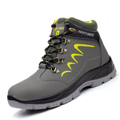 2023, pantofi cu vârf de oțel pentru bărbați, cizme de lucru cu vârf înalt, pantofi de siguranță indestructibil pentru bărbați, pantofi de lucru anti-punctură, cizme de iarnă, pantofi pentru bărbați