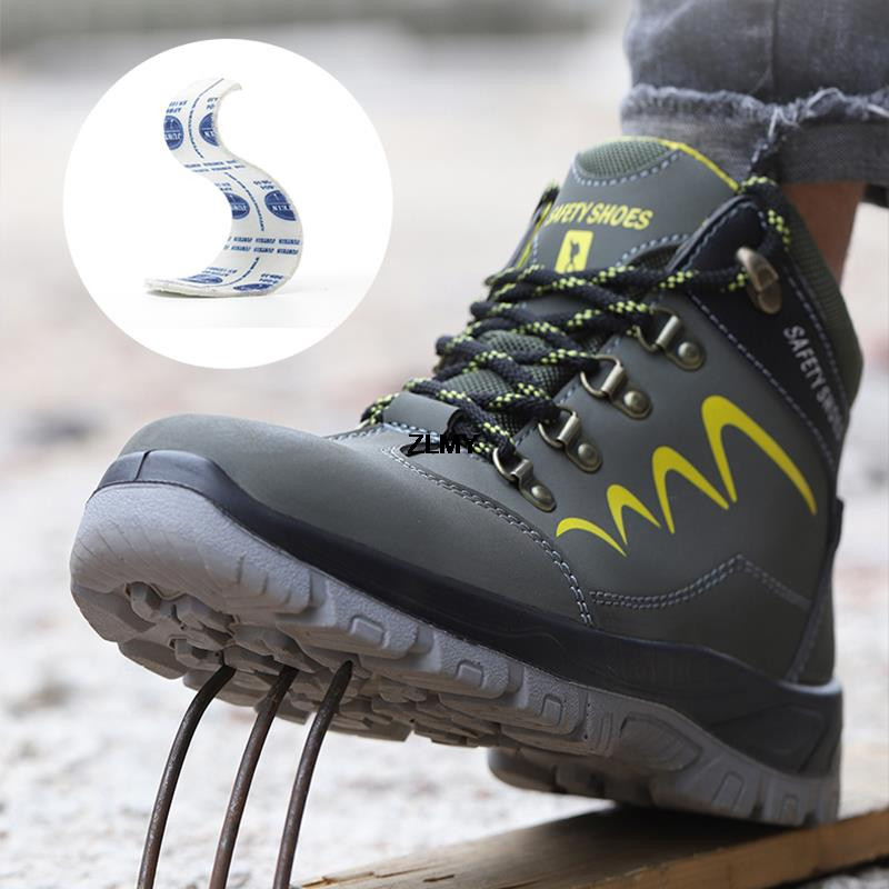 2023, pantofi cu vârf de oțel pentru bărbați, cizme de lucru cu vârf înalt, pantofi de siguranță indestructibil pentru bărbați, pantofi de lucru anti-punctură, cizme de iarnă, pantofi pentru bărbați