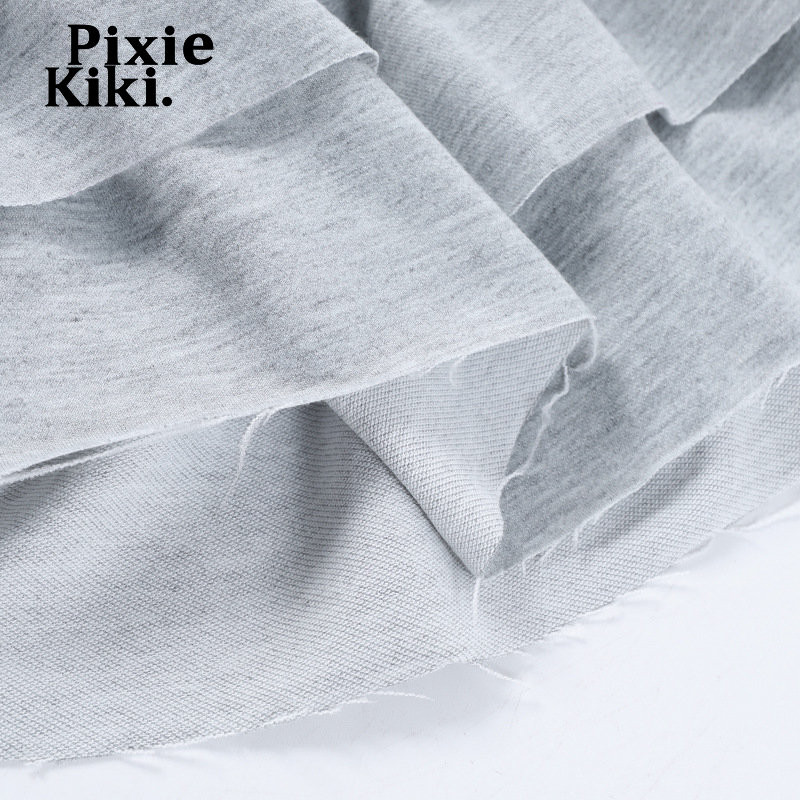 Fusta mini cu talie înaltă PixieKiki Lolita Kawaii Fuste cu volane cu etaje Nou sosiri 2023 haine Y2k de vară femei P69-CD23