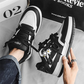 Ανοιξιάτικο casual χοντρό πάτο με στρογγυλή κεφαλή, αντιολισθητικό, άνετο, μαλακό πάτο, παντός τύπου πάνινα παπούτσια Ανδρικά παπούτσια