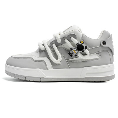 Ανοιξιάτικο casual χοντρό πάτο με στρογγυλή κεφαλή, αντιολισθητικό, άνετο, μαλακό πάτο, παντός τύπου πάνινα παπούτσια Ανδρικά παπούτσια